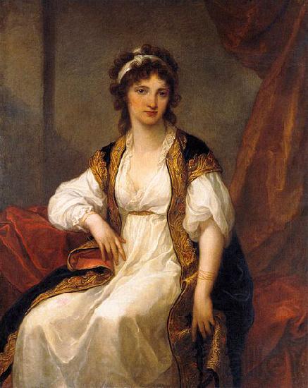 Angelica Kauffmann Portrait of Portrait of a Young Woman France oil painting art